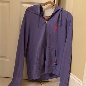 Aviator Nation lightning bolt hoodie size large
